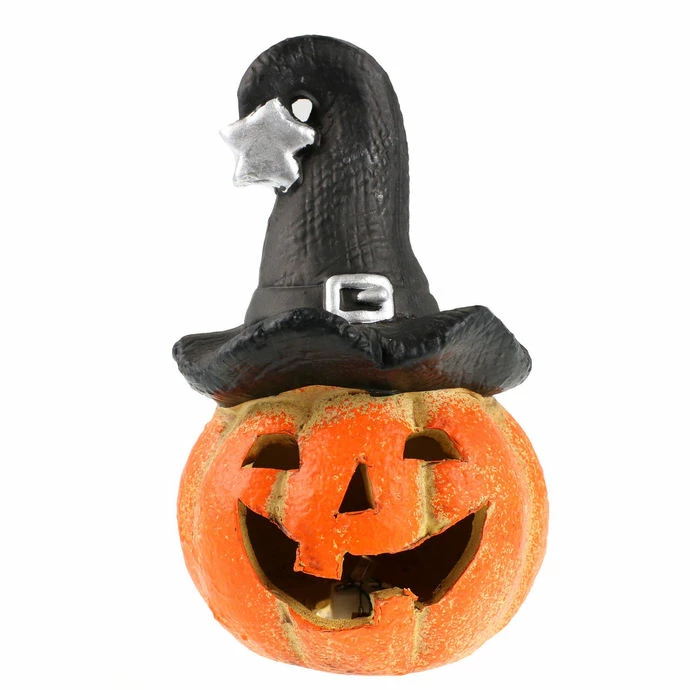 Decoration CERAMIC PUMPKIN WITH HAT AND LIGHT 3 Decoration CERAMIC PUMPKIN WITH HAT AND LIGHT