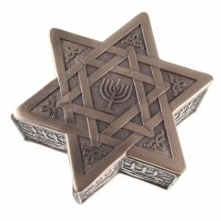 Box (decoration) Star Of David & Menorah