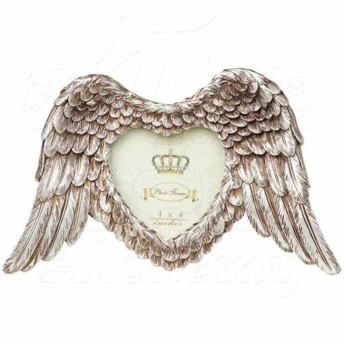 Decoration (photo Frame) ALCHEMY GOTHIC - Winged Heart (Wings Down) 4 Decoration (photo Frame) ALCHEMY GOTHIC - Winged Heart (Wings Down) - Image 2