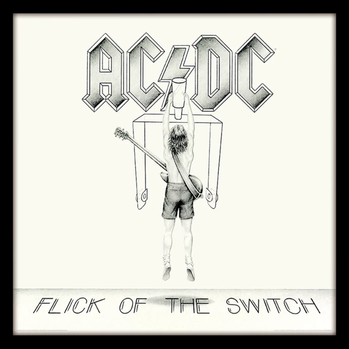 Framed Poster AC / DC - (Flick Of The Switch) - PYRAMID POSTERS 3 Framed Poster AC / DC - (Flick Of The Switch) - PYRAMID POSTERS