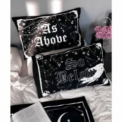 Pillow Cases KILLSTAR - As Above - BLACK 7 Pillow Cases KILLSTAR - As Above - BLACK -Furniture Cosplay Shop ASABOVE PILLOWCASES C 1024x1024