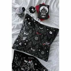 Pillowcase KILLSTAR - Devil Details - Black -Furniture Cosplay Shop DEVIL DETAILS CUSHION COVER