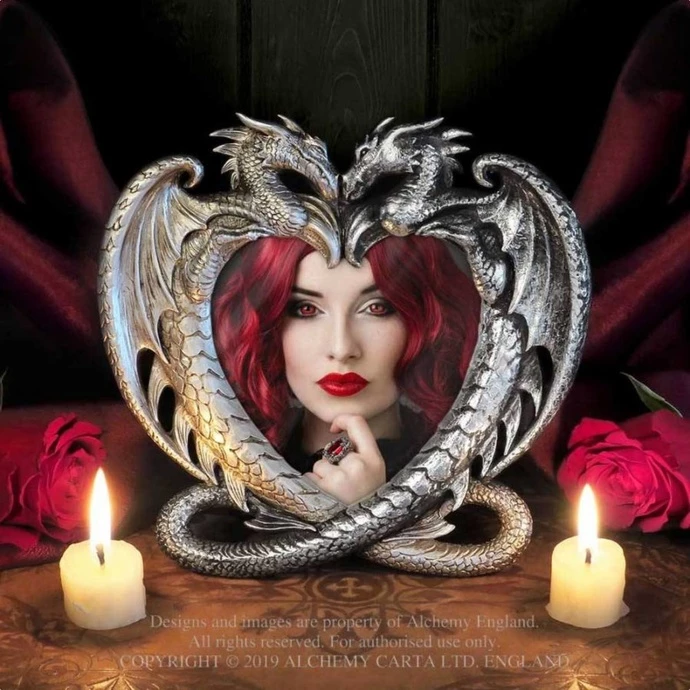 Decoration (photo Frame) ALCHEMY GOTHIC - Dragon Heart 5 Decoration (photo Frame) ALCHEMY GOTHIC - Dragon Heart - Image 3