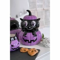 Decoration (box) KILLSTAR - Meowloween Ceramic - BLACK -Furniture Cosplay Shop meowloween ceramic jar c min 004