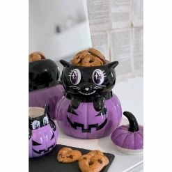 Decoration (box) KILLSTAR - Meowloween Ceramic - BLACK -Furniture Cosplay Shop meowloween ceramic jar c min 005