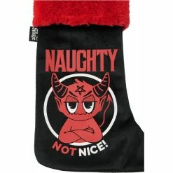 Christmas Sock (decoration) KILLSTAR - Naughty - Black -Furniture Cosplay Shop naughty hexmas stocking 4j