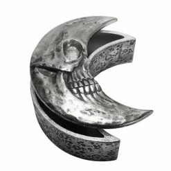 Decoration (box) ALCHEMY GOTHIC - Skull Moon - Silver